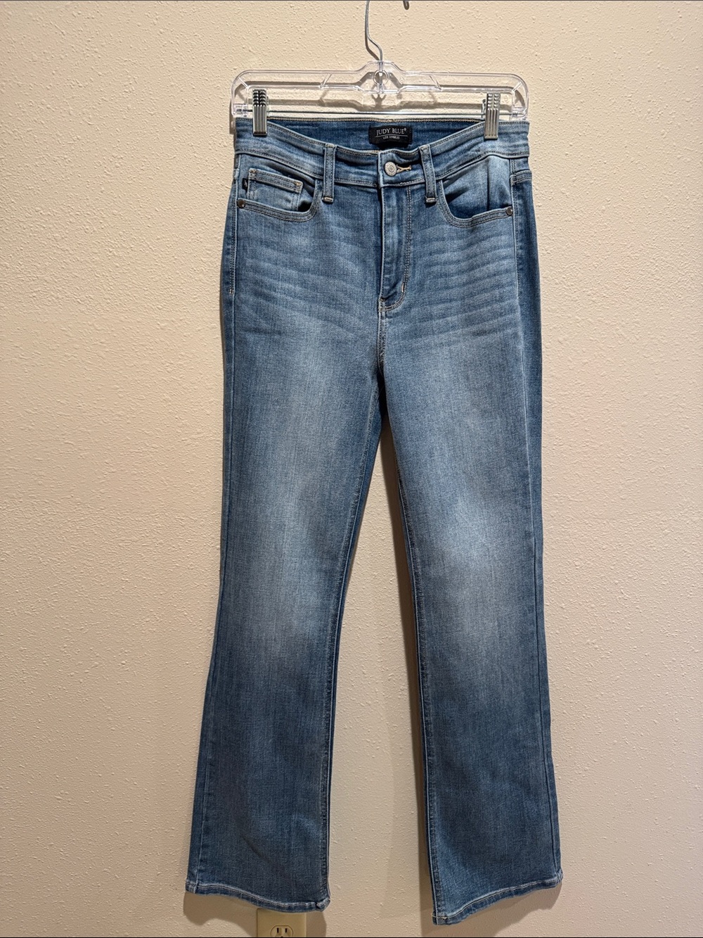 Judy Blue Mid-Rise Light Wash Flare Jeans